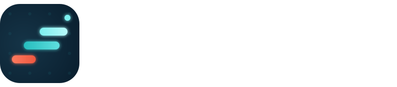 Tam logo — kutulu, beyaz yazı
